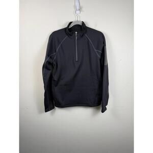 Marmot Stretch Fleece 1/2 Zip Jacket Mens Size Medium Black Pullover Long Sleeve